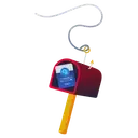 Illustrated mailbox with a letter inside